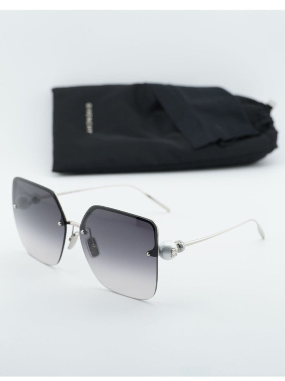Givenchy GV40110U 16B Butterfly Sunglasses - Silver / Grey